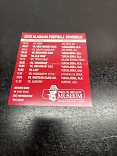 2018 Paul Bryant Museum Alabama Football Schedule picture