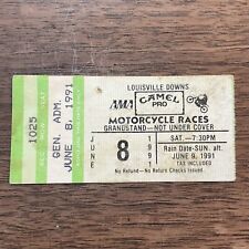 CAMEL PRO AMA Motorcycle Races Ticket Louisville Downs June 8 1991 picture