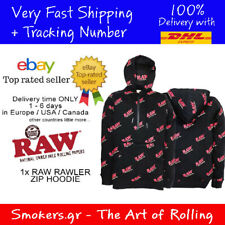1x RAW OFFICIAL / ORIGINAL RAWLER ZIP HOODIE SIZE - XL - ROLLING PAPERS picture