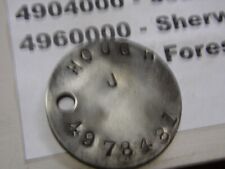 WW2 relic dogtag identity disc - Sherwood Foresters Reg HOUGH 481 picture