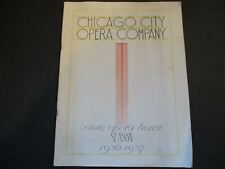 1936-1937 Chicago City Opera Company pamphlet picture