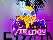 Minnesota Vikings Logo Neon Light Sign Lamp 24