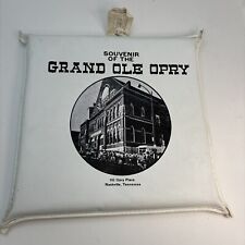 1960's Grand Ole Opry Country Music Nashville Ryman White Seat Cushion Emery 13” picture