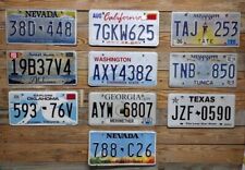 Variety of 10 expired 2013 Mixed State craft condition License Plate  38D 448 picture