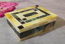 Mother of Pearl Random Work Bangle Box for Womens Rectangle Marble Jewelry Box picture