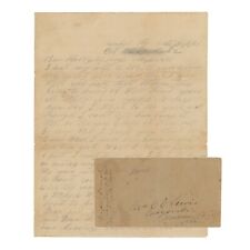 1862 Confederate Civil War Letter — 35th Alabama — Second Battle of Corinth picture
