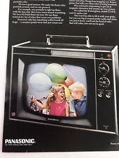 Print Ad Vtg 1967 Advertising Panasonic Portable TV Cute Kids On Screen picture