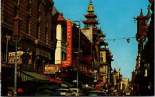 Chinatown Grant Ave San Francisco California Lamps Of China Vtg Chrome Postcard picture