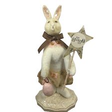 ESC Trading Company Sharon Andrews Primitive Folk Art Rabbit Easter Bunny Figure picture