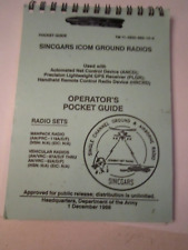 1998 SINCGARS ICOM GROUND RADIOS OPERATOR'S GUIDE BOOKLET BOX XYZ picture