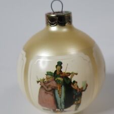 Vintage Hallmark Keepsake Ornament 1984 Norman Rockwell Christmas Glass Ball picture
