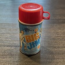 1972 Mattel Big Jim Metal Half Pint Thermos w/ Cup & Stopper picture
