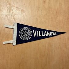 Vintage 1950s Villanova University 4x9 Felt Pennant Flag picture