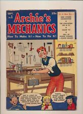 SEPTEMBER 1954 ARCHIE'S MECHANICS VOL. 1 NO. 1 COMIC BOOK - VG MInus picture