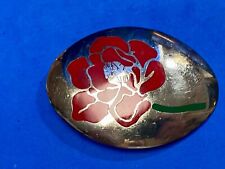 Beautiful southwestern Flower Rose inlaid Western Flair belt buckle picture