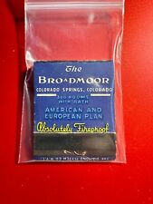 MATCHBOOK - THE BROADMOOR HOTEL - COLORADO SPRINGS, CO - UNSTRUCK picture