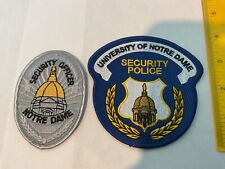 University Of Notre Dame Security Police collectors patch set 2 pieces picture