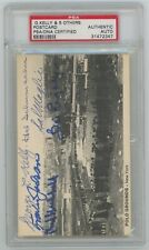 George Kelly Carl Hubbell NY Giants Vintage Signed TCMA Postcard PSA Authentic picture