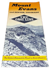 1950's GRAY LINE MOUNT EVANS AND DENVER COLORADO BROCHURE picture