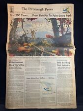 Vintage 1959 Pittsburgh Press Bicentennial Issue 