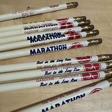 Lot of 10 Vintage Marathon Oil Pencils UnSharpened picture