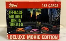 Vintage 1990 Topps Teenage Mutant Ninja Turtles Deluxe Movie 132 Card Set picture