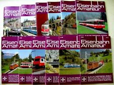 EISENBAHN AMATEUR 1986 12 Issues Complete Year Swiss Magazine Trains & Models picture