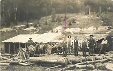 Postcard RPPC 1910 Vermont Chester logging lumber sawmill 23-11656 picture