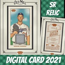 2021 Topps Colorful 21 Clayton Kershaw Topps 206 S/3 Framed Relic Digital Card picture
