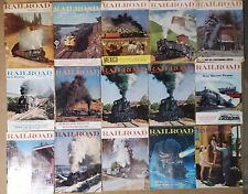*Lot of 15* Vintage 1950s-1960s  Railroad Magazines 1956- 1969 Mixed Lot Estate picture