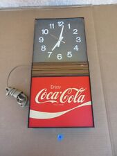 Vintage Enjoy Coca Cola Hanging Wall Clock Sign Advertisement  N picture