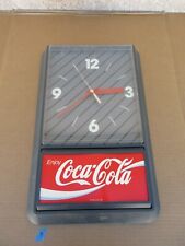 Vintage Enjoy Coca Cola Hanging Wall Clock Sign Advertisement  B picture