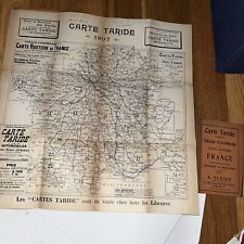 Carte Taride Routière de France Map: Tableau D’Assemblage - Antique 1907 picture