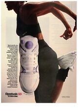 Vintage 1988 Print Advertisement Reebok Time to Play The Pump Tennis Shoe  picture