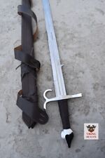 The Doge Sword Hand Forged Full Tang tempered Sword With Scabbard picture
