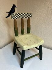 1999 Williraye Studio Doll Chair Crow & Corn 10