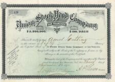 Union Stock Yard Co. of San Francisco - Stock Certificate - Agricultural Stocks  picture