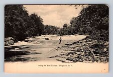 Dolgeville NY-New York, Scenic View Along East Canada, Vintage c1911 Postcard picture