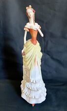 VTG 1980’s Turtle King Beautiful Victorian Era Lady Resin Figurine 11” picture