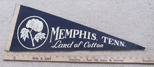 Vintage Memphis Land of Cotton Felt Pennant 23.5”  picture