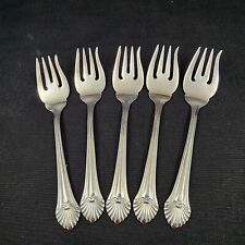 Seafare by Reed & Barton Set of 5 Stainless Salad Forks 6 1/2 in picture