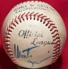 1980s Cooperstown Hall Of Fame MONTE IRVIN Signed Ball Bobby Brown vtg auto HOF picture