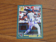 Wendell Magee Jr Autographed Hand Signed Card Detroit Tigers Topps picture