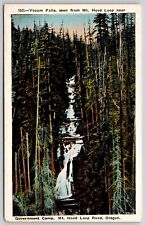 Yocum Falls From Mt Hood Loop Gov Camp Rd Oregon OR WB Postcard UNP VTG Unused picture