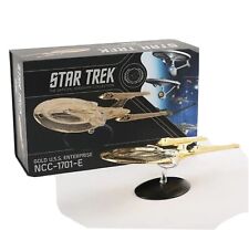 Eaglemoss Star Trek 18k Gold Plated Enterprise NCC-1701-E XL - LE 500 - RARE picture