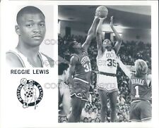 Press Photo NBA Basketball Player Reggie Lewis Boston Celtics picture