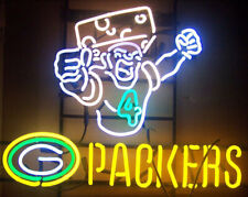 Green Bay Packers Cheese Head Neon Sign Bar Cave Wall Window Display 24x20 picture