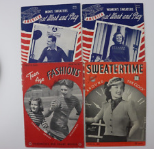 4 LOT VINTAGE CLOTHING CATALOG CHADWICKS SWEATERTIME NO 187-89 VO 25 FASHION AD picture