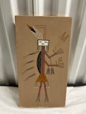 Original Sand Art by Montoya Johnson Female Yei Navajo signed with description picture