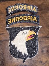 WWII US Army 101st Airborne Infantry Division Patch And Tab Lot L@@K  picture
